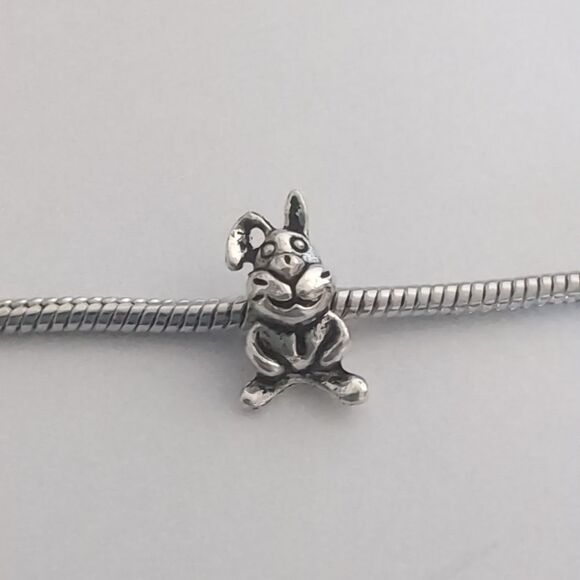 Silver Rabbit Charm for Pandora Style Bracelet - Picture 1 of 4